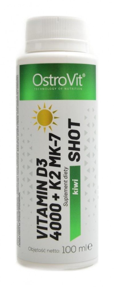 Vitamin D3 4000 IU + K2 MK-7 shot 100 ml