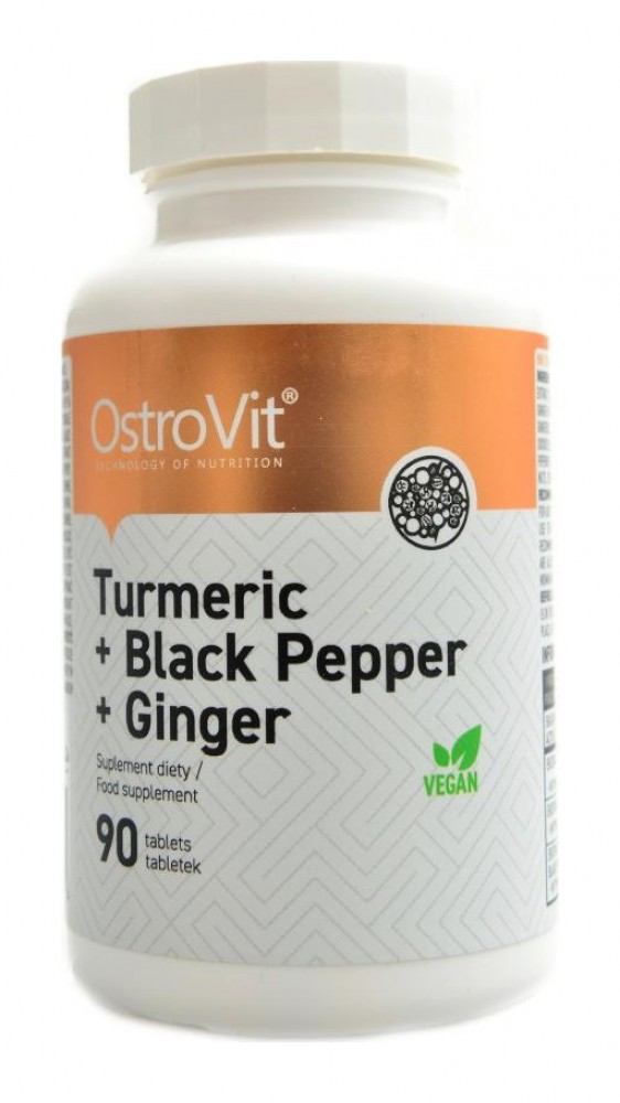 Turmeric + Black peper + Ginger 90 tablet kurkuma, černý pepř, zázvor