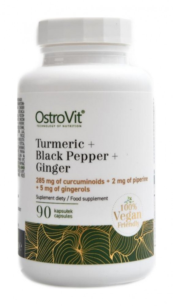 Turmeric + Black peper + Ginger 90 kapslí