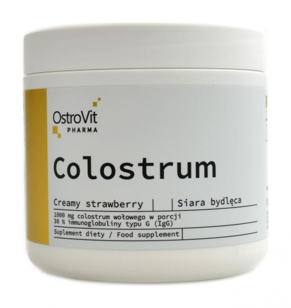 Pharma beef colostrum 100 g strawberry