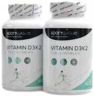 Vitamín D3K2 + Calcium chelate 2 x 90 kapslí 