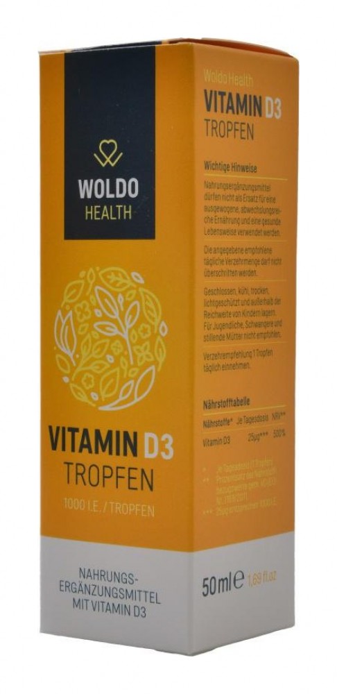 Vitamín D3 kapky 1000 IU 50 ml