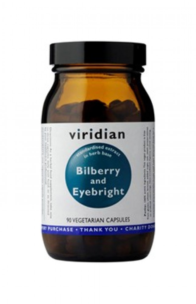 Bilberry and Eyebright 90 kapslí (Borůvka a Světlík lékařský pro kondici zraku)