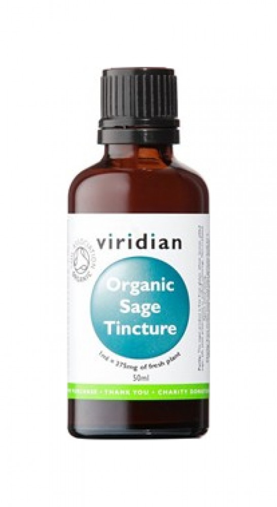 Sage Tincture 50ml Organic (Šalvěj lékařská Bio tinktura)