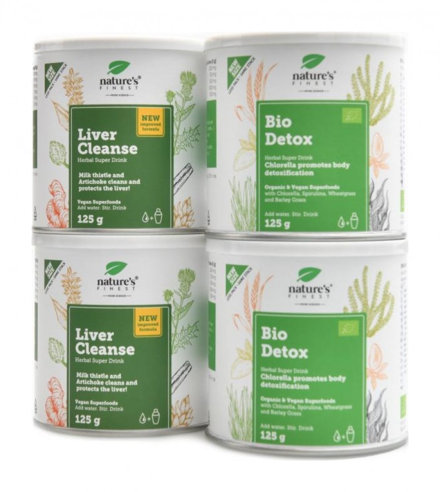 Total detox - Super detox 2 x 125g + Liver Cleanse 2 x 125g