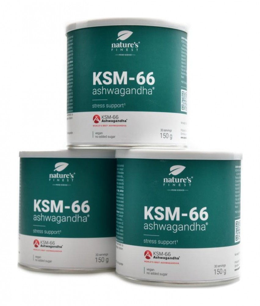 KSM-66 Ashwagandha Powder 3 x 150g economy pack