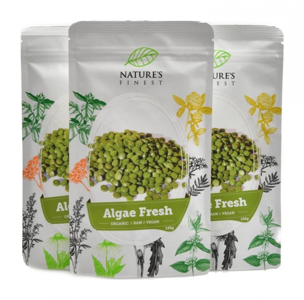 Algae fresh tablets 250mg 3 x 140 g economy pack