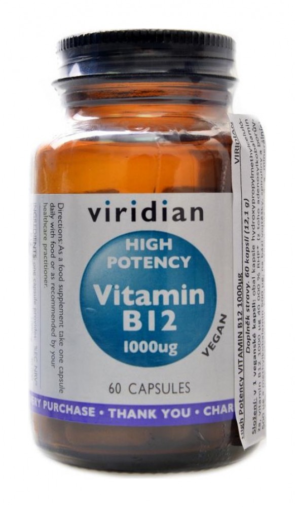 High Potency Vitamin B12 1000ug 60 kapslí