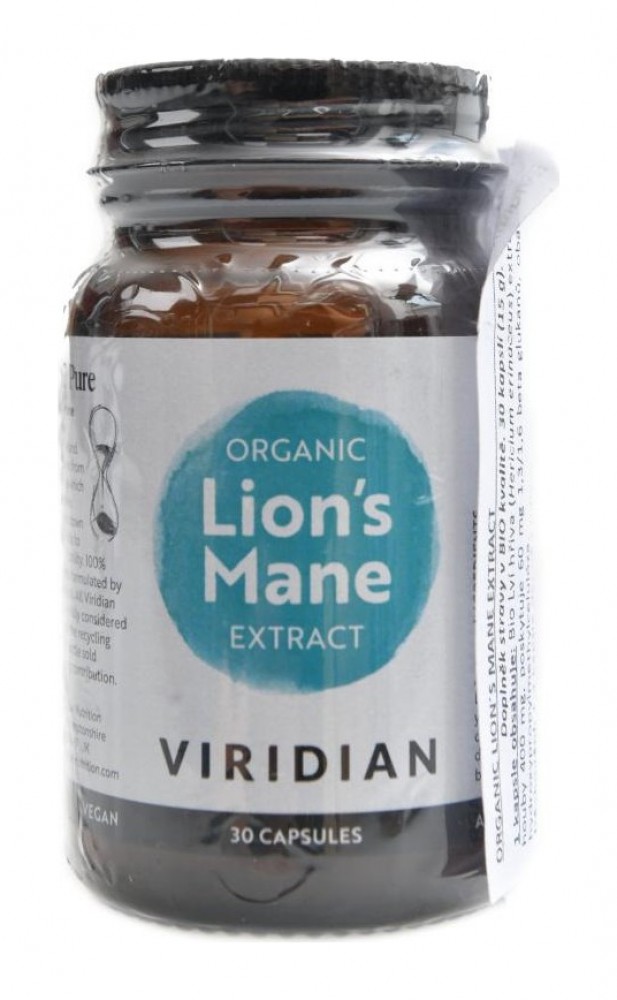 Lions Mane Extract 30 kapslí Organic