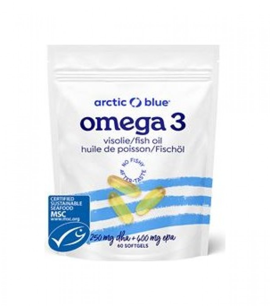 Omega 3 60 kapslí (250mg DHA and 400mg EPA) původ Aljaška