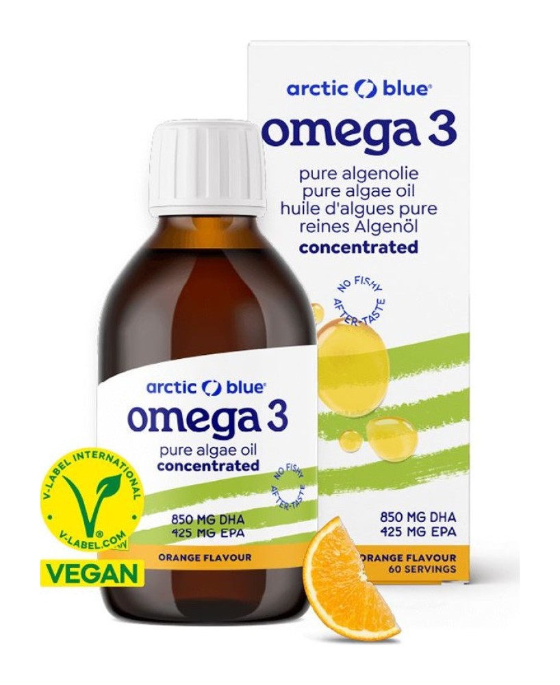 Vegan Omega 3 Algae 150ml Concentrated (850mg DHA, 425mg EPA, 75mg DPA)