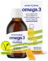 Vegan Omega 3 Algae 150ml Concentrated (850mg DHA, 425mg EPA, 75mg DPA) 