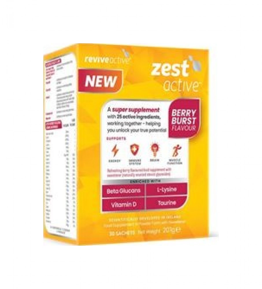 Zest Active 30 sáčků  (Energie, imunita, mozek, funkce svalů)