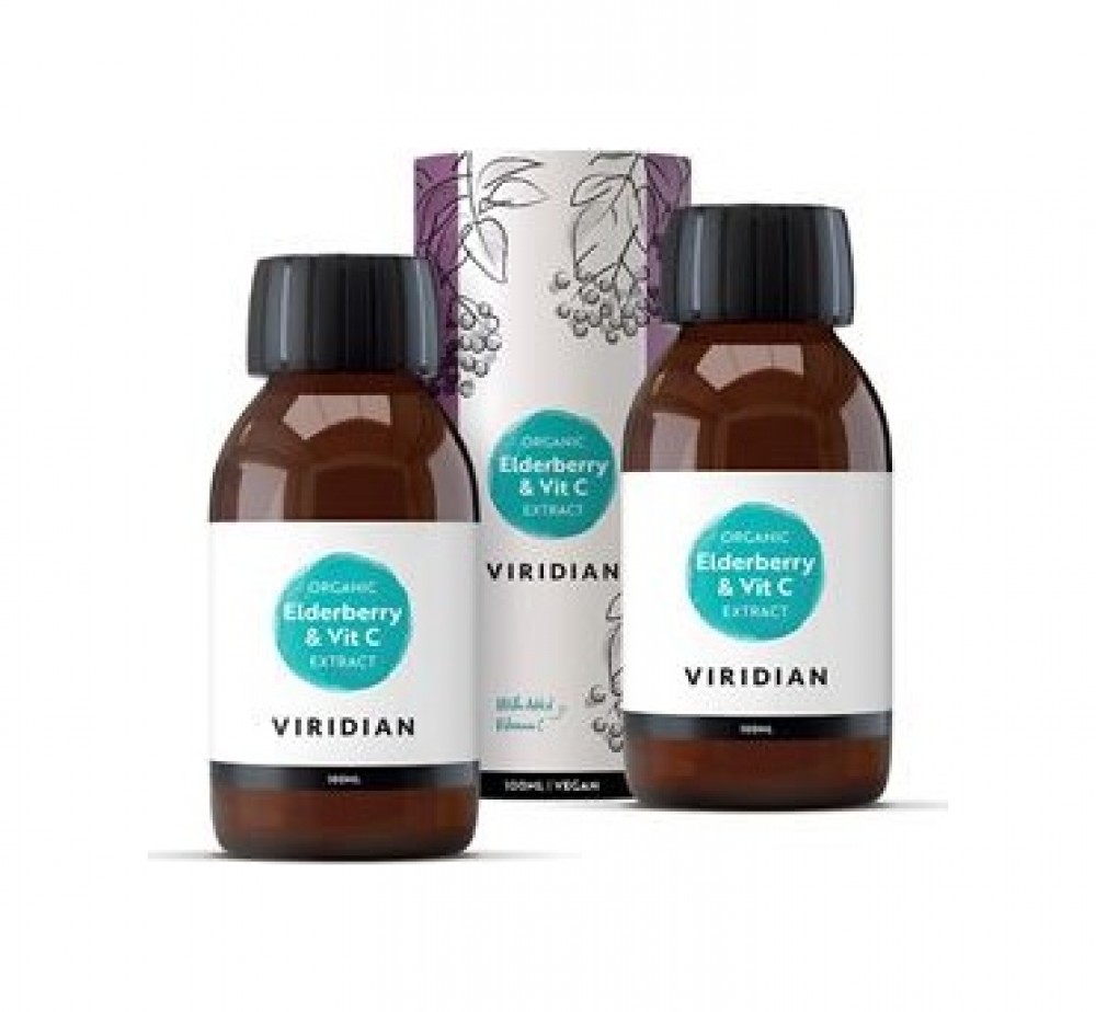 Elderberry Extract + Vitamin C 100ml Organic 1 + 1 ZDARMA SK