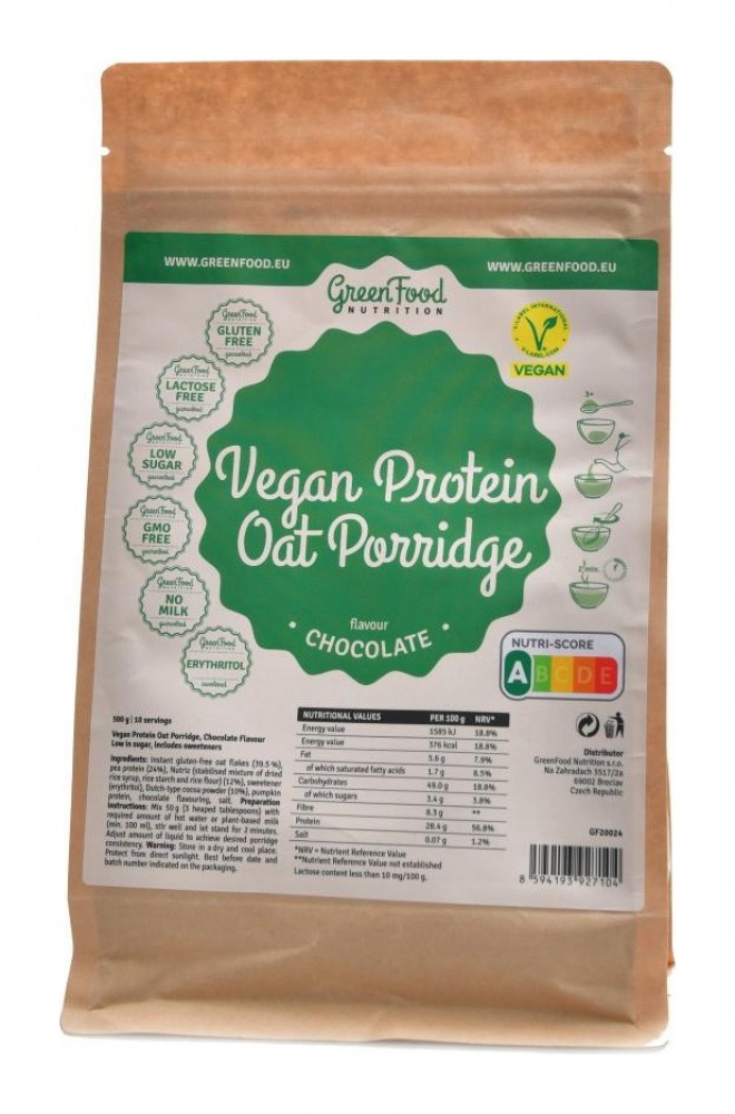 Vegan protein oat mash proteinová ovesná kaše 500 g