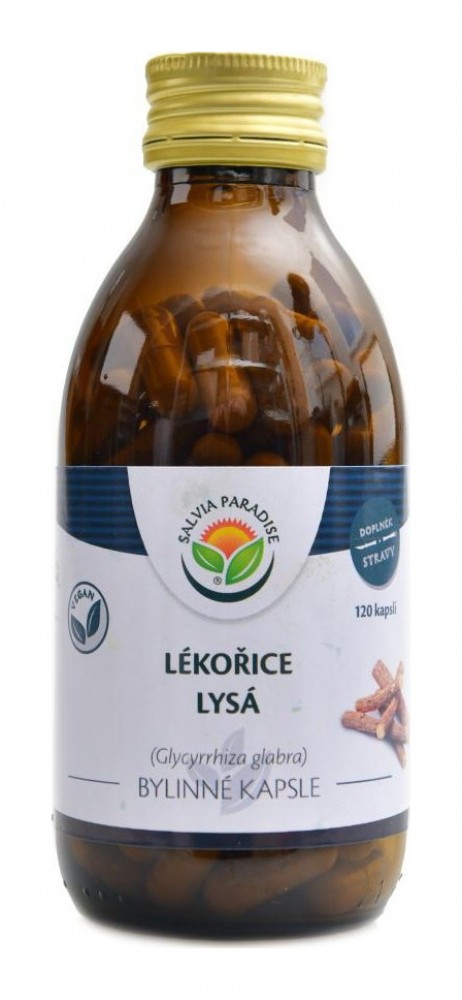 Lékořice 120 kapslí kořen Glycyrrhiza glabra
