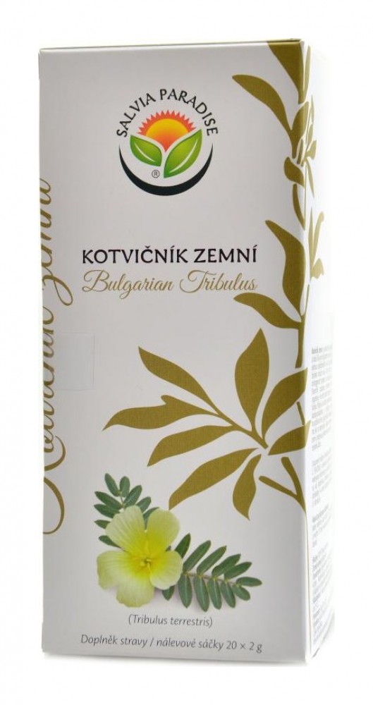 Kotvičník zemní tribulus terrestris nálevové sáčky 20 x 2g