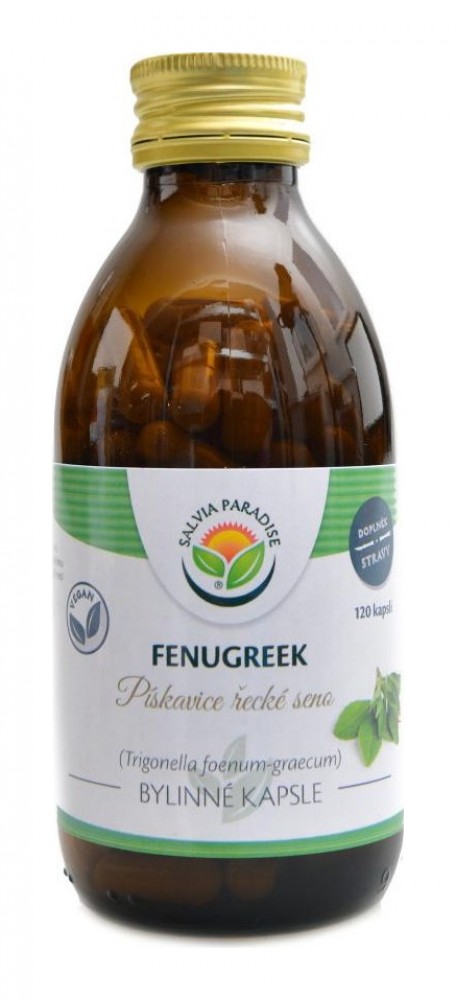 Pískavice Fenugreek BIO 120 kapslí Trigonella foenum-graecum