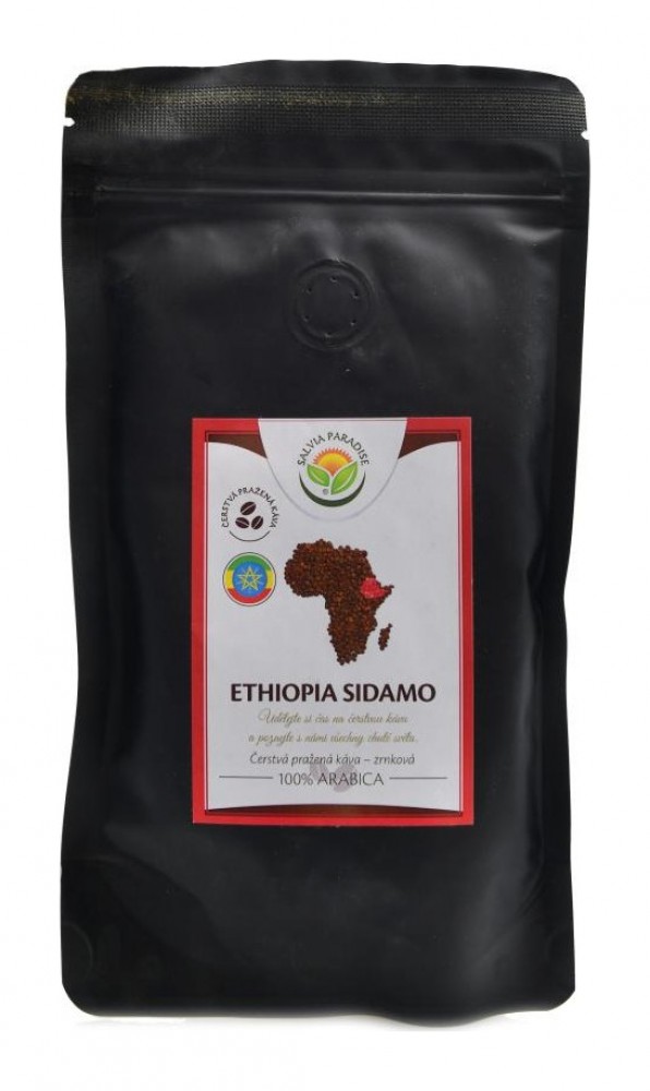 Káva Ethiopia BIO 100 g - 100% arabica zrnková čerstvě pražená