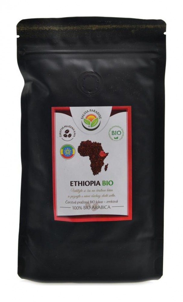 Káva Ethiopia BIO sidamo 100 g - 100% Arabica zrnková čerstvě pražená