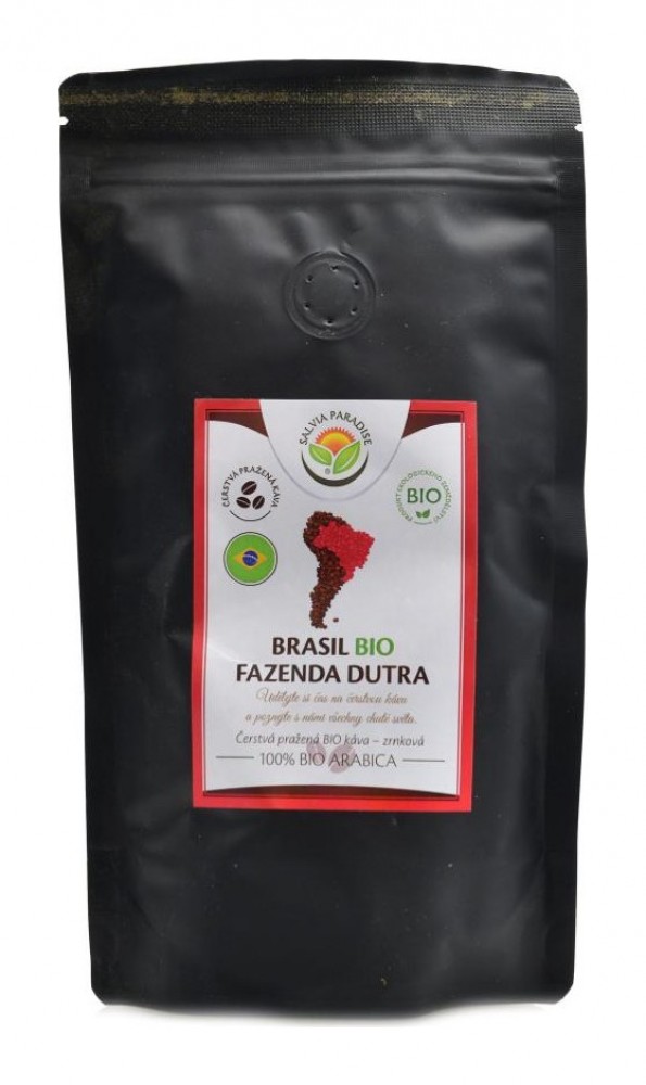 Káva Brasil BIO 100 g - 100% arabica zrnková čerstvě pražená