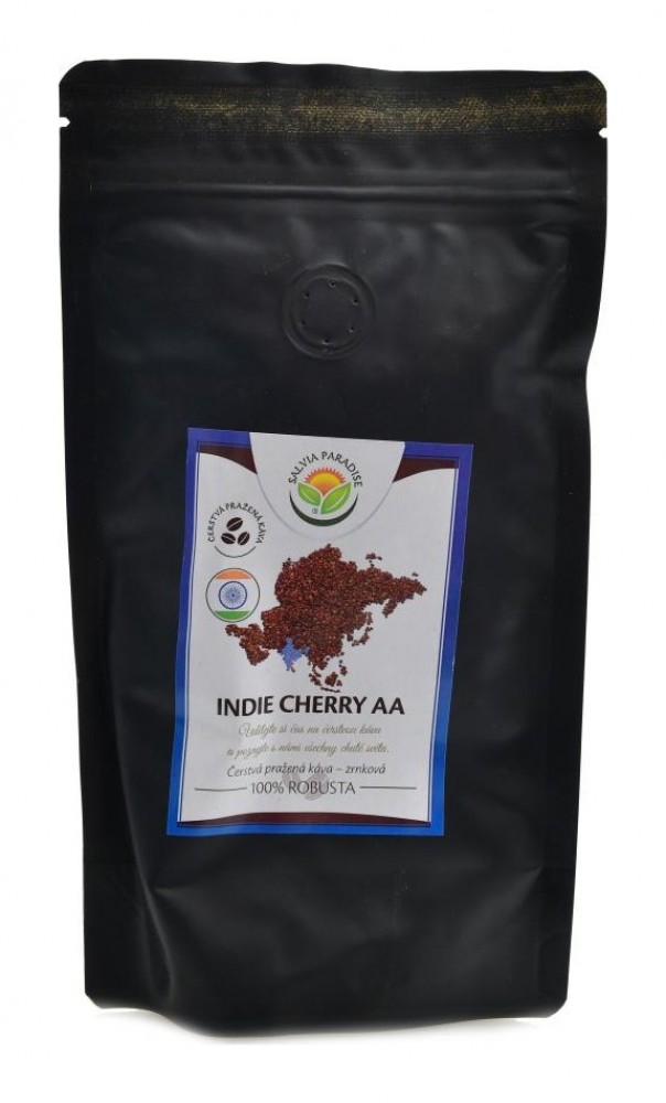 Káva Indie Cherry AA 100 g - zrnková čerstvě pražená 100% Robusta