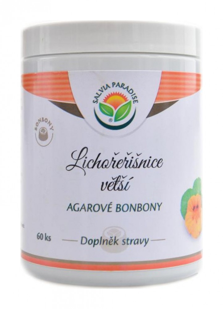 Lichořeřišnice větší agarové bonbony 60 ks Tropaeolum majus