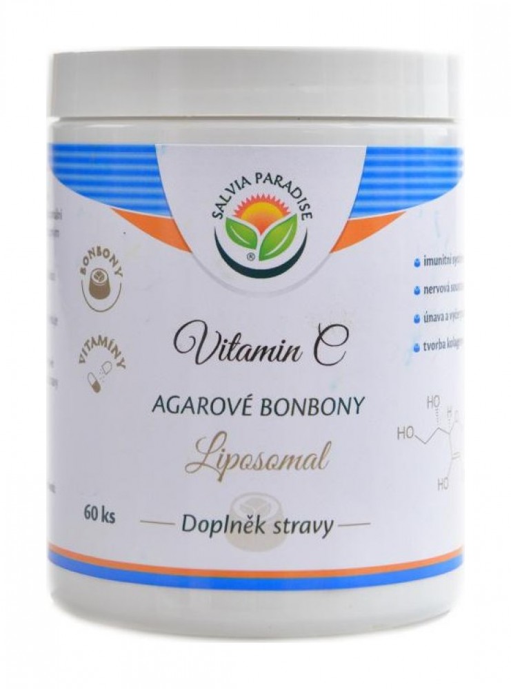 Vitamin C Liposomal agarové bonbony 60 ks - Lipozomální forma