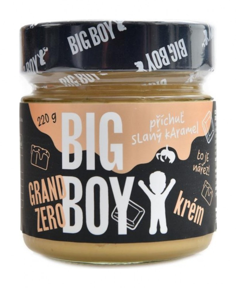 Grand zero arašídový krém s příchutí slaný karamel 220g