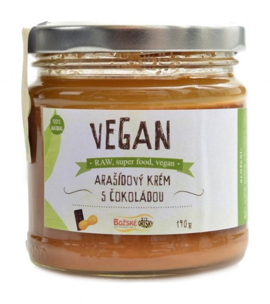 Vegan arašídový krém s čokoládou 190g