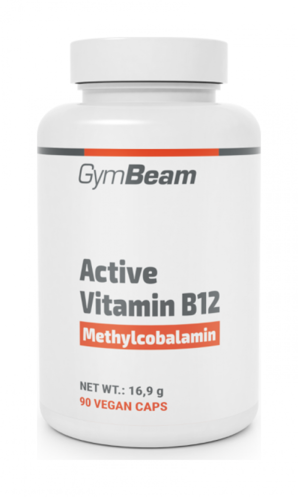 Aktivní vitamín B12 (Methylkobalamin) -  GymBeam 90 kaps.
