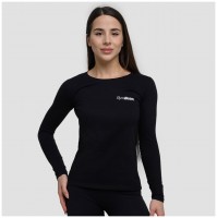 Dámské triko s dlouhým rukávem Basic Black  