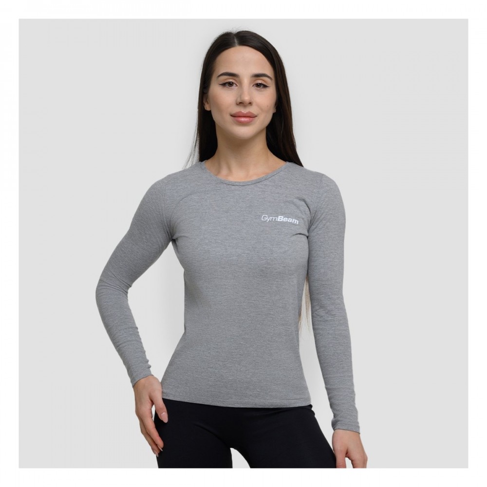 Dámské triko s dlouhým rukávem Basic Grey 