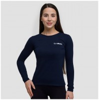 Dámské triko s dlouhým rukávem Basic Navy  