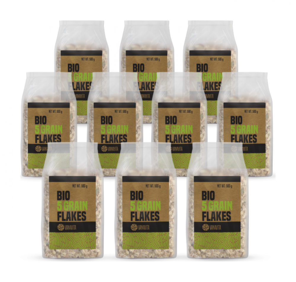 BIO 5-zrnné vločky - VanaVita 10 x 500 g