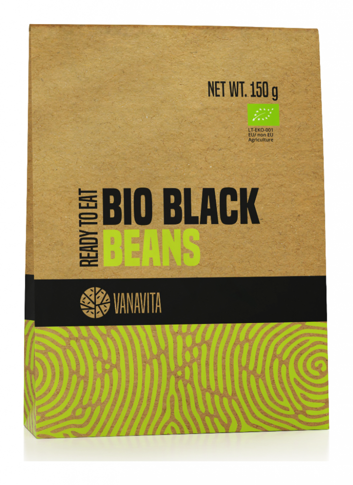 BIO Černá fazole - Ready to eat - VanaVita 150 g