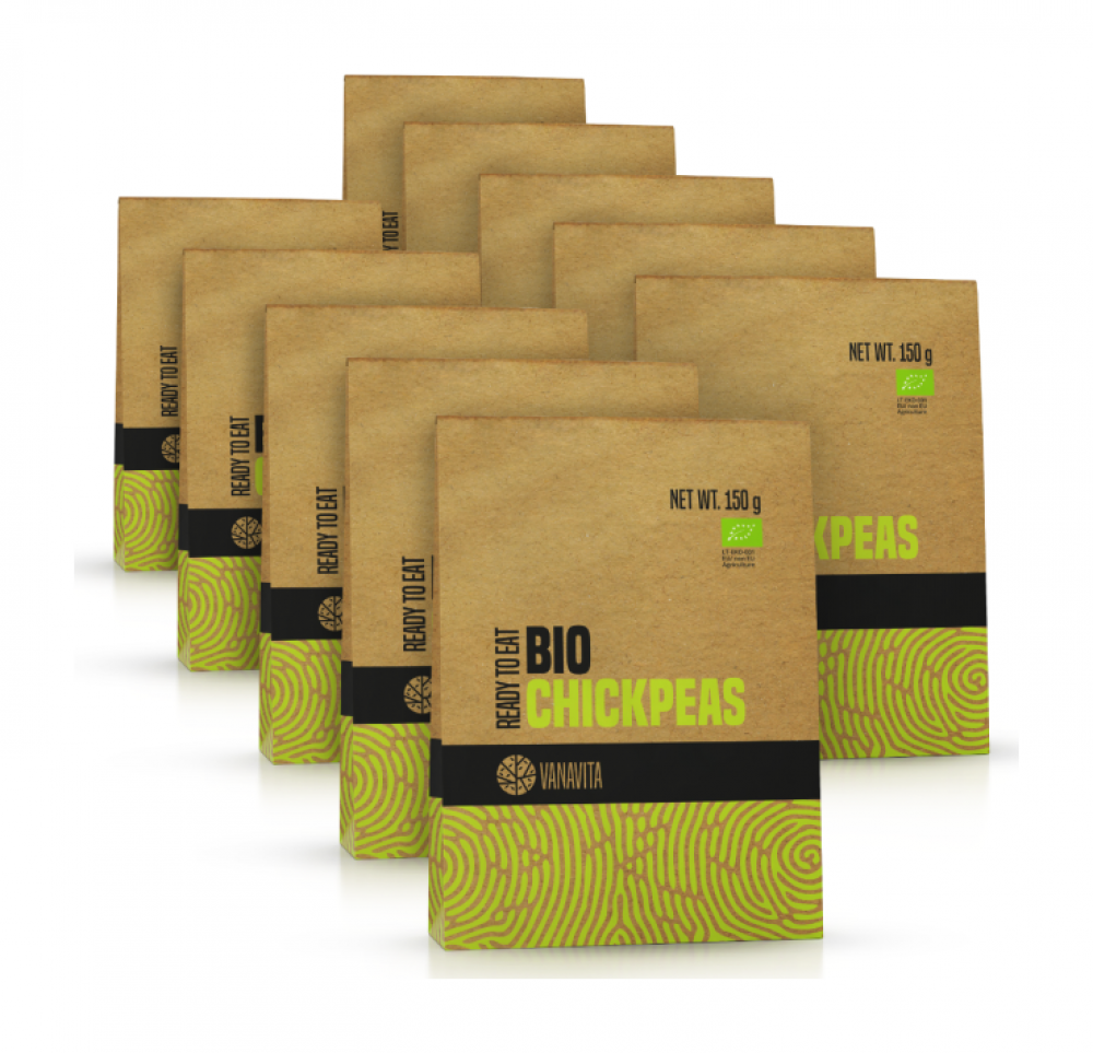 BIO Cizrna - Ready to eat - VanaVita 10 x 150 g