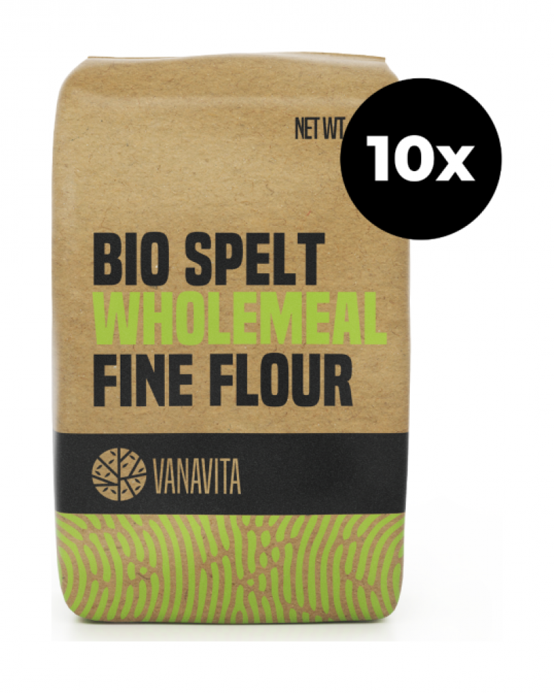 BIO Špaldová mouka celozrnná hladká - VanaVita 10 x 1000 g