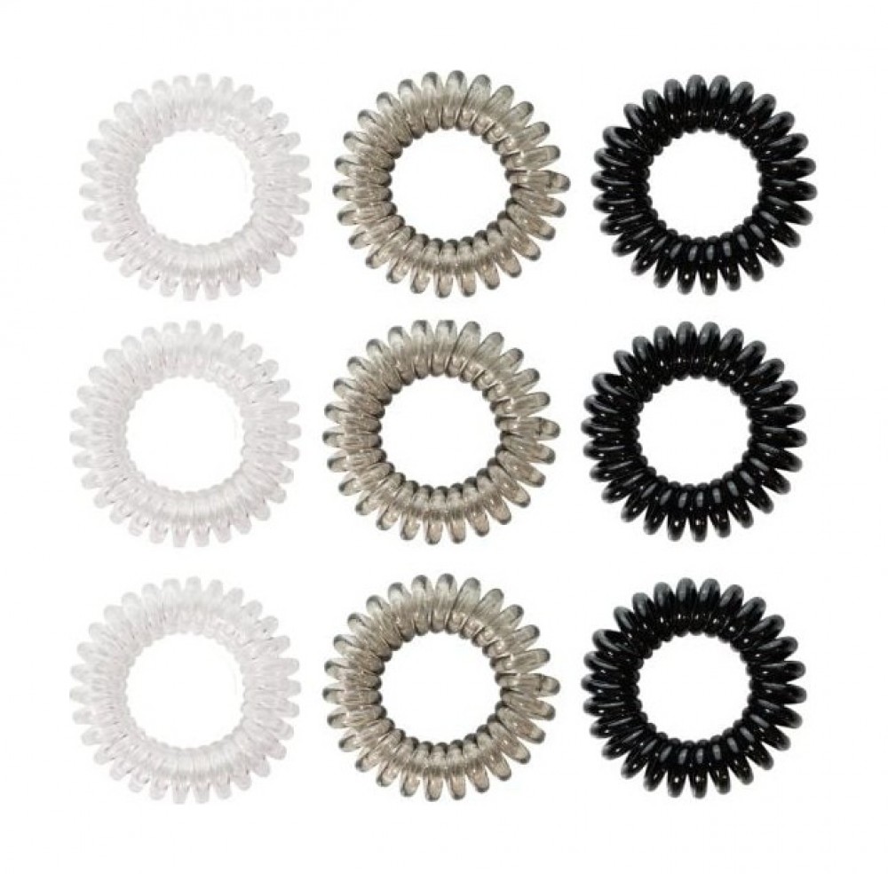 Sada spirálových gumiček do vlasů - BeastPink