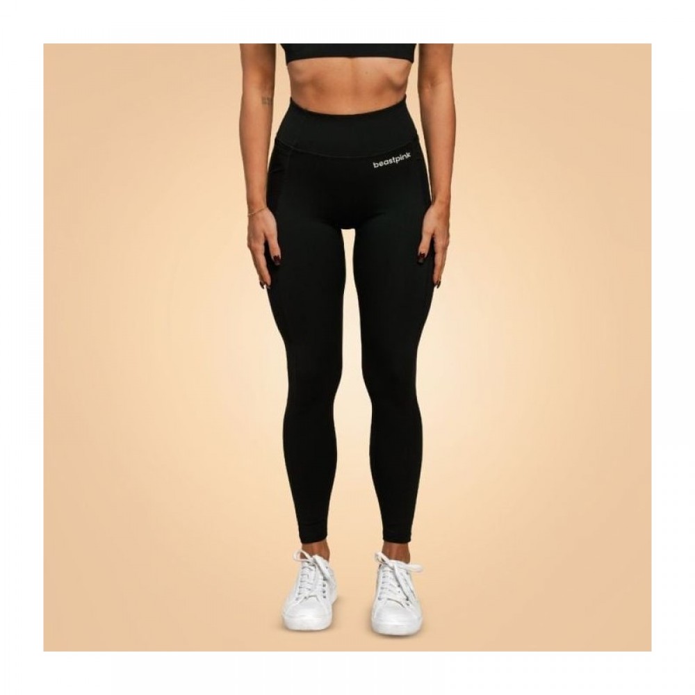 Dámské legíny Breeze Black - BeastPink 