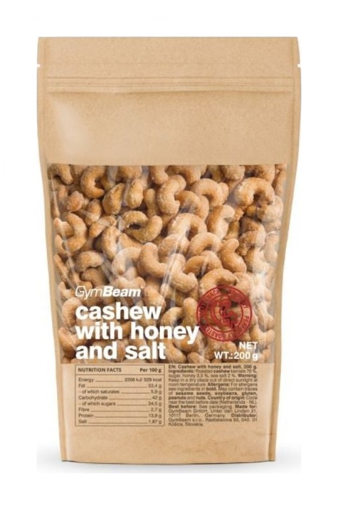 Karamelizované kešu s medem a solí 200 g