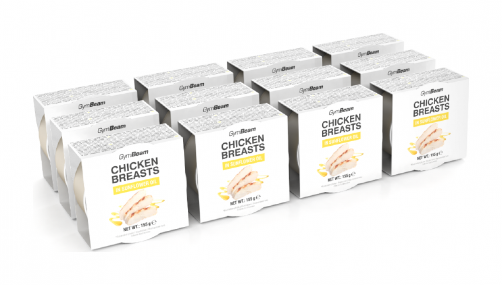Kuřecí prsa ve slunečnicovém oleji 12 x 155 g