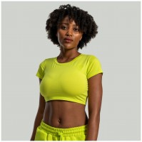 Dámské tričko Essential CropTop Chartreuse - STRIX  