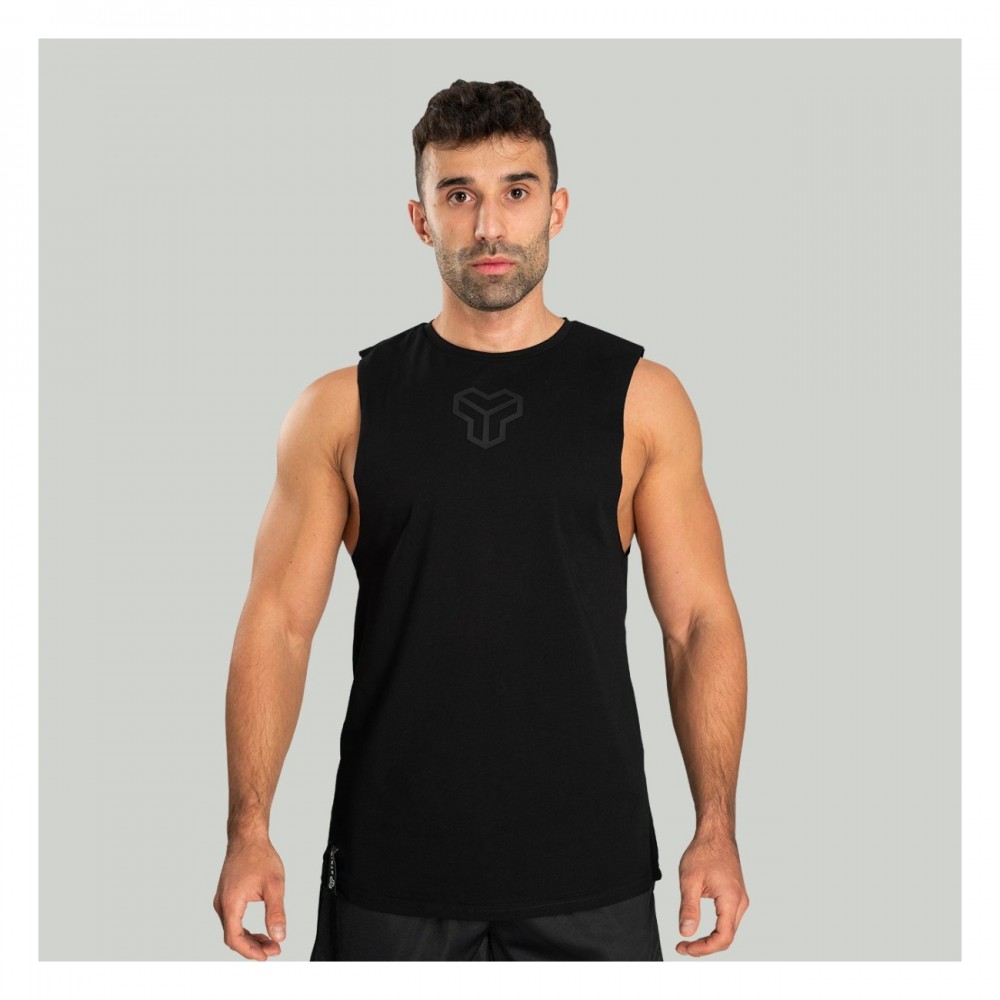 Tílko Essential Cut-off Black - STRIX 
