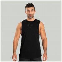 Tílko Essential Cut-off Black - STRIX  