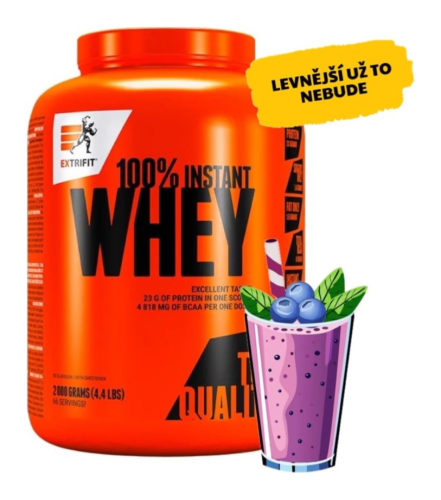AKCE 100% Whey Protein 2000 g blueberry