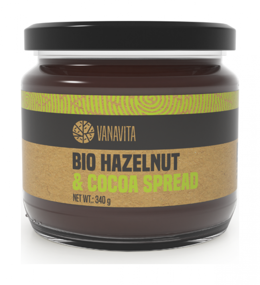 BIO Lískooříškový krém s kakaem - VanaVita 340 g