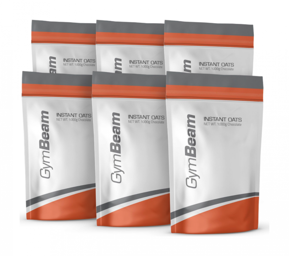 Instantní ovesná kaše Instant Oats 1000 g - GymBeam 6 x 1000 g
