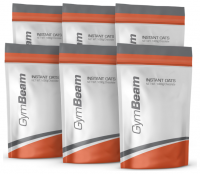 Instantní ovesná kaše Instant Oats 1000 g - GymBeam 6 x 1000 g 