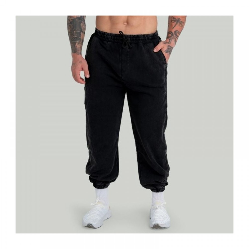 Tepláky Washed Black - STRIX 